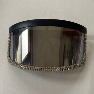 Mirror blinged out sunglasses
